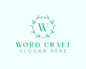 Aesthetic Wreath Craft logo design