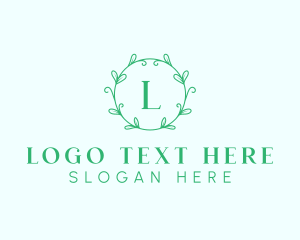 Aesthetic Wreath Craft Logo