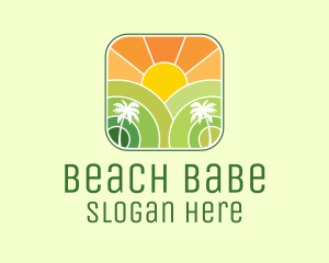 Sunshine Beach Resort  logo design