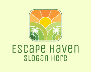 Escape - Sunshine Beach Resort logo design