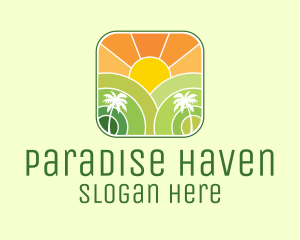 Sunshine Beach Resort  logo design