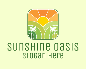 Sunshine Beach Resort  logo design