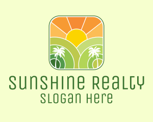 Sunshine Beach Resort  logo design