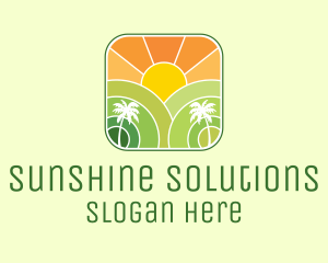 Sunshine Beach Resort  logo design