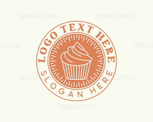 Cupcake Confectionery Dessert Logo