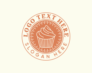 Cupcake Confectionery Dessert Logo