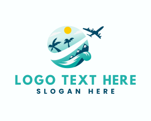 Travel Airplane Tourism Logo