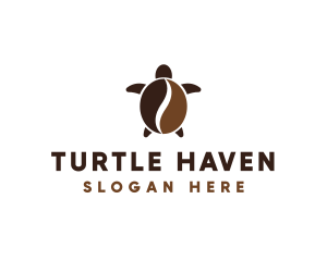 Turtle Cafe Cofee Bean logo design