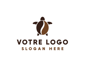 Latte - Turtle Cafe Cofee Bean logo design