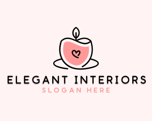 Scented Candle Spa logo design