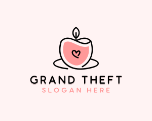 Heart - Scented Candle Spa logo design