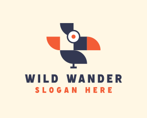 Geometric Wild Bird logo design