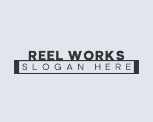 Reel - Film Reel Wordmark logo design