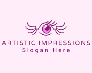 Eye Wing Eyelash logo design