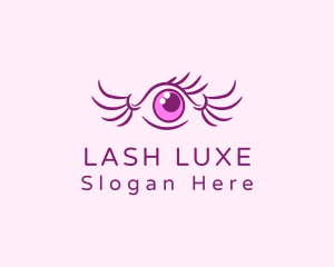 Eye Wing Eyelash logo design