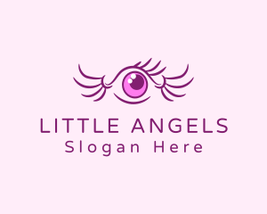 Eye Wing Eyelash logo design