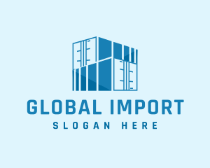 Import - Container Storage Logistics logo design