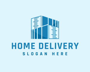 Container Storage Logistic Imports logo design