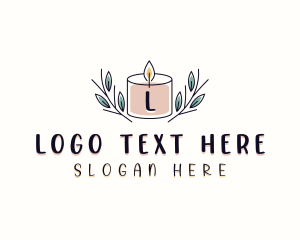 Artisanal - Natural Scented Candle logo design