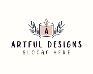 Natural Scented Candle logo design