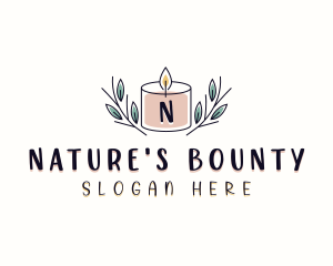 Natural Scented Candle logo design