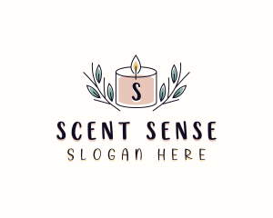 Natural Scented Candle logo design