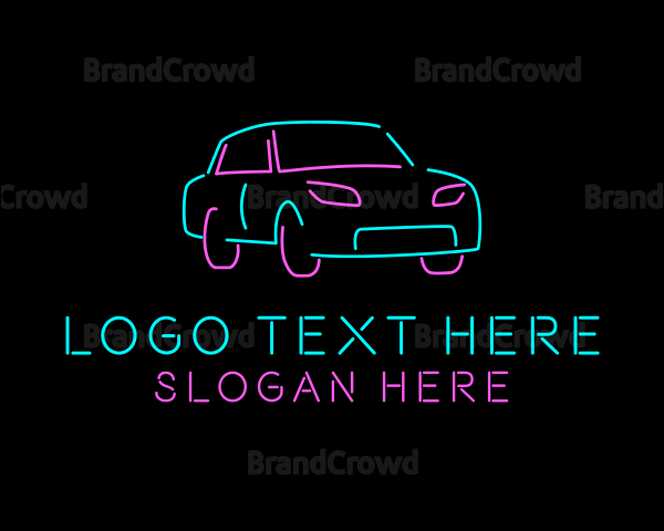 Neon Automotive Car Logo