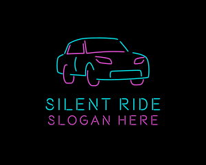 Neon Automotive Car logo design