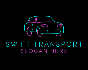 Neon Automotive Car logo design