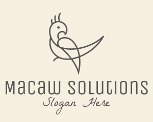 Macaw - Simple Parrot Bird logo design