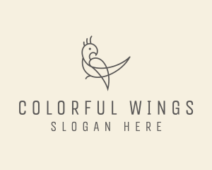 Simple Parrot Bird  logo design