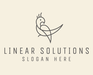 Simple Parrot Bird  logo design