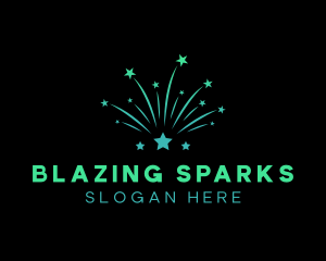 Star Fireworks Display logo design