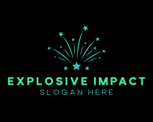 Star Fireworks Display logo design