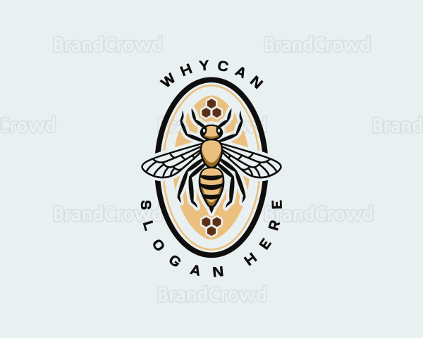 Honeycomb Bee Apiary Logo