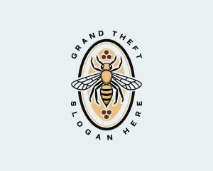 Honeycomb Bee Apiary logo design