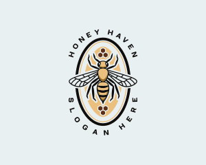 Apiary - Honeycomb Bee Apiary logo design
