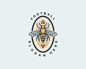 Emblem - Honeycomb Bee Apiary logo design