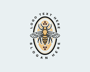 Honeycomb Bee Apiary Logo