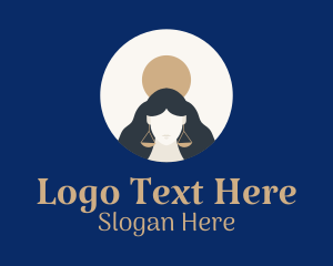 Law - Libra Woman Astrology logo design