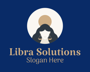 Libra - Libra Woman Astrology logo design