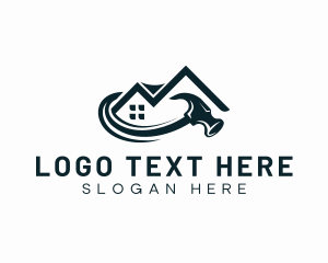 Roof - House Hammer Roofing logo design