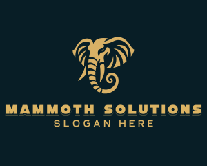 Mammoth - Elephant Mammoth logo design