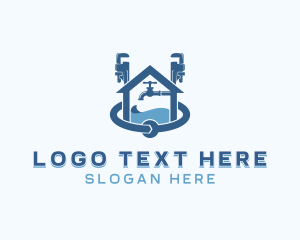 Faucet - Plumbing Handyman Tools logo design