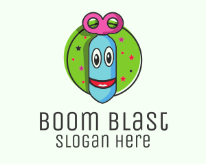 Happy Face Bomb logo design