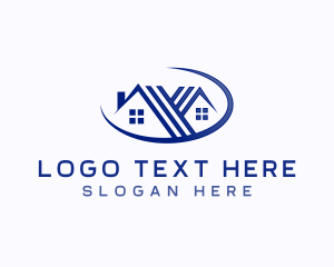 Roof - Roofing Realty Property logo design