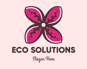 Ecology - Pink Orchid logo design