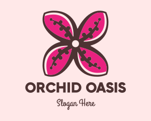 Pink Orchid logo design