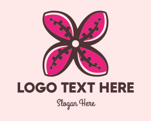 Floristry - Pink Orchid logo design