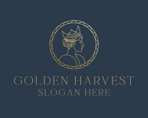 Golden - Golden Queen Coin logo design